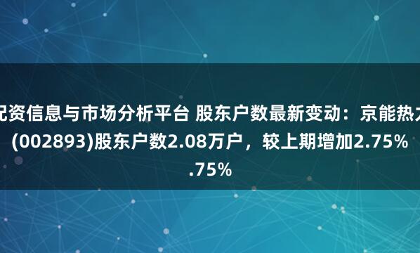 配资信息与市场分析平台 股东户数最新变动：京能热力(002893)股东户数2.08万户，较上期增加2.75%